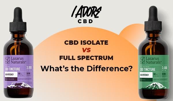CBD Isolate Vs Full Spectrum: What’s The Difference? - iadorecbd